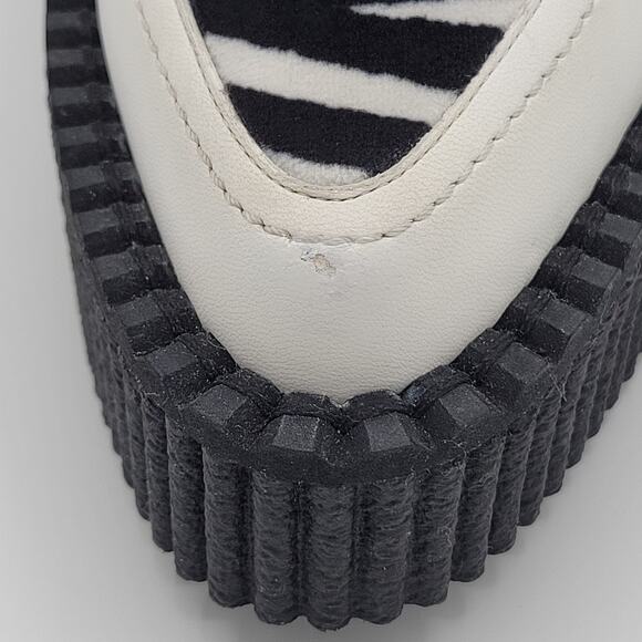 Stella McCartney White Zebra Print Mules Platform Size 37 - Picture 7 of 15